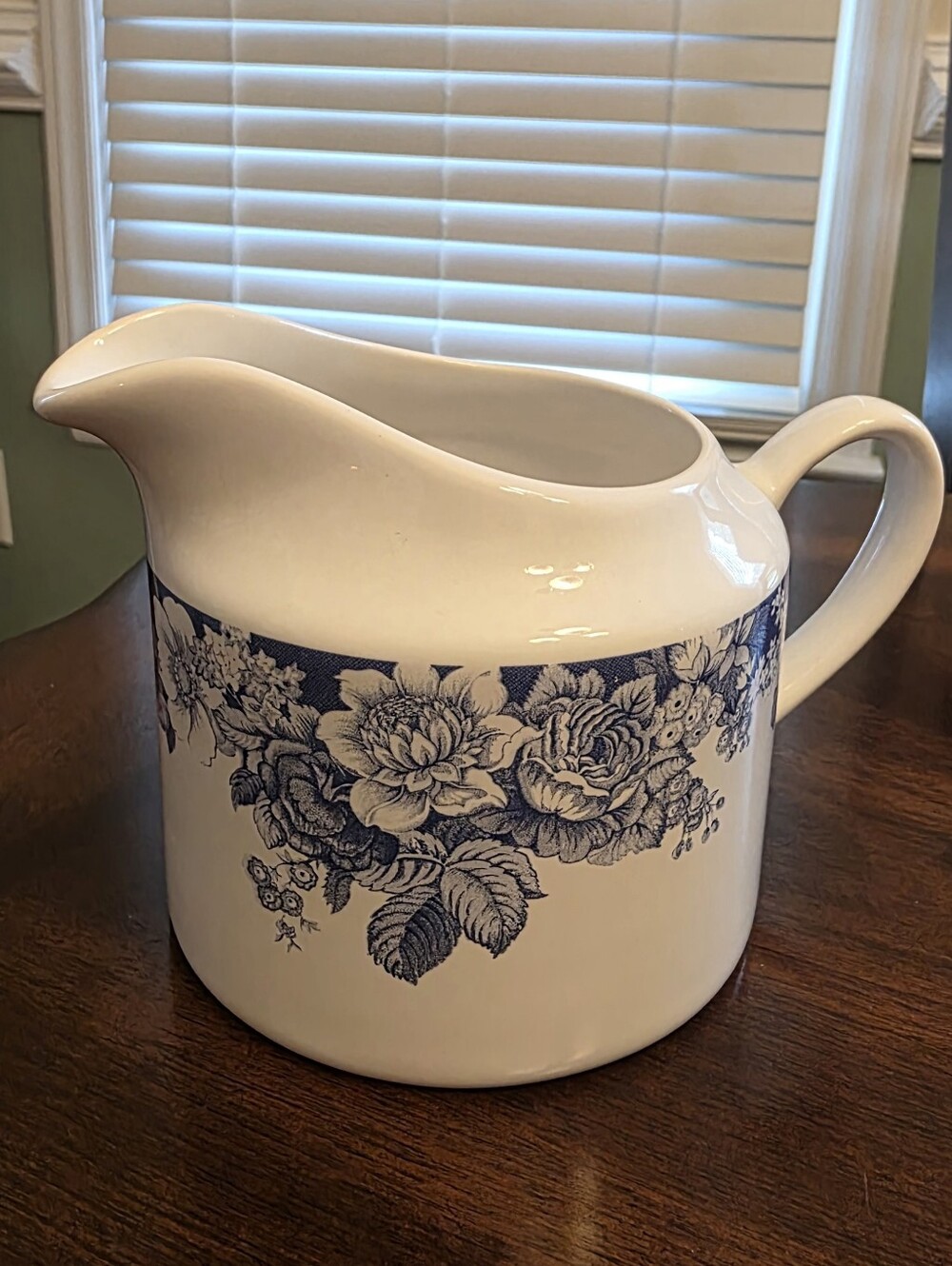 Nautica Bermuda Blue Floral Ceramic Creamer Pitcher New